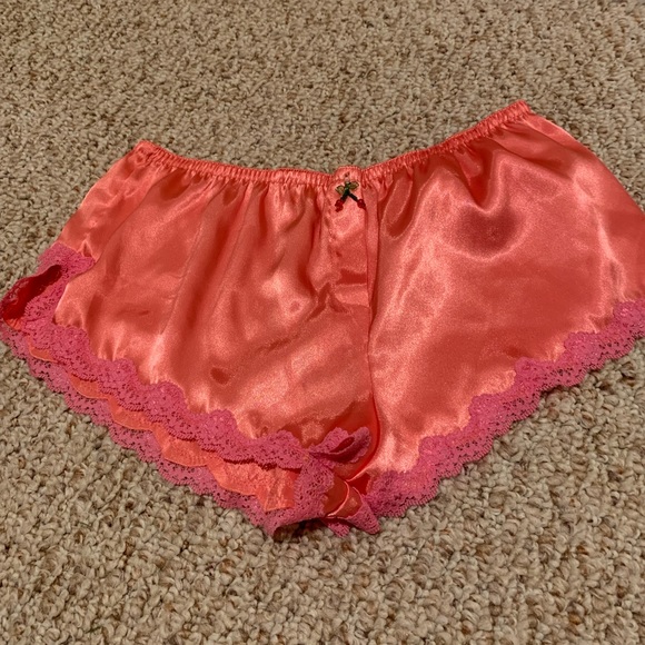 Other - Coral sleep shorts with beaded cherries